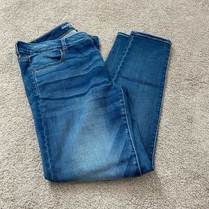American Eagle Outfitters pants blue jeans adult size 16 long Jegging super stre